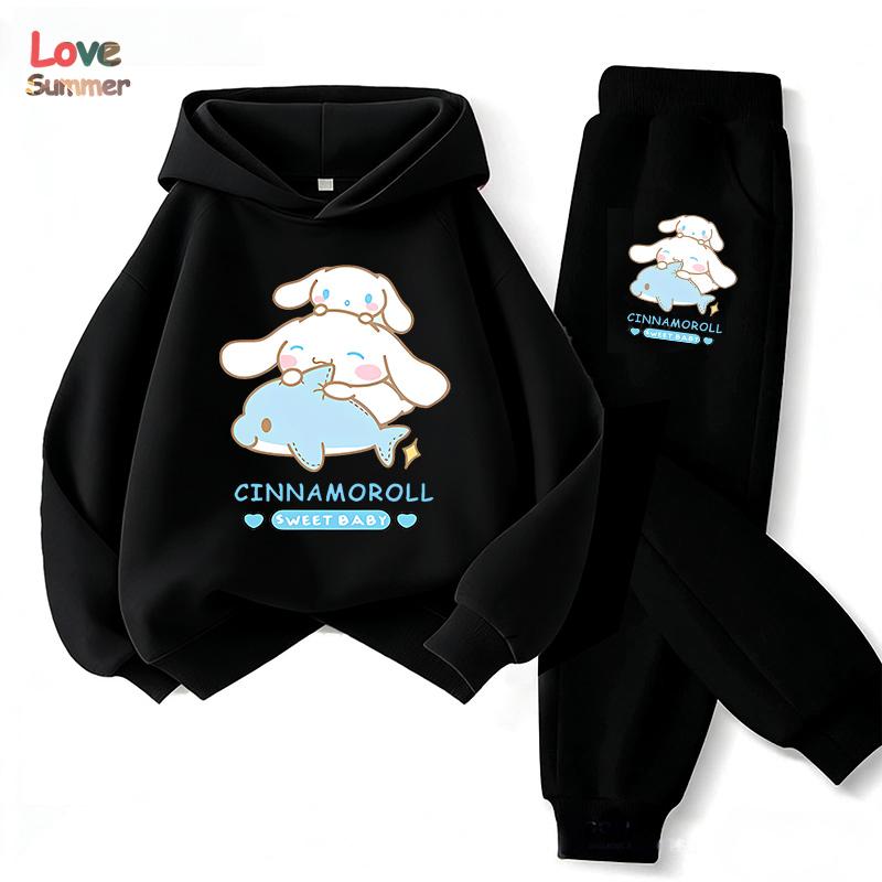 Милий худі та штани Cinnamoroll 2 шт. Дитячий мультяшний одяг із собакою для дівчинки, дитячий світшот 2 шт., костюм з капюшоном, дитячий повсякденний спортивний костюм 160CM
Милий худі та штани Cinnamoroll 2 шт. Дитячий мультяшний одяг із собакою для дівчинки, дитячий світшот 2 шт., костюм з капюшоном, дитячий повсякденний спортивний костюм 160CM