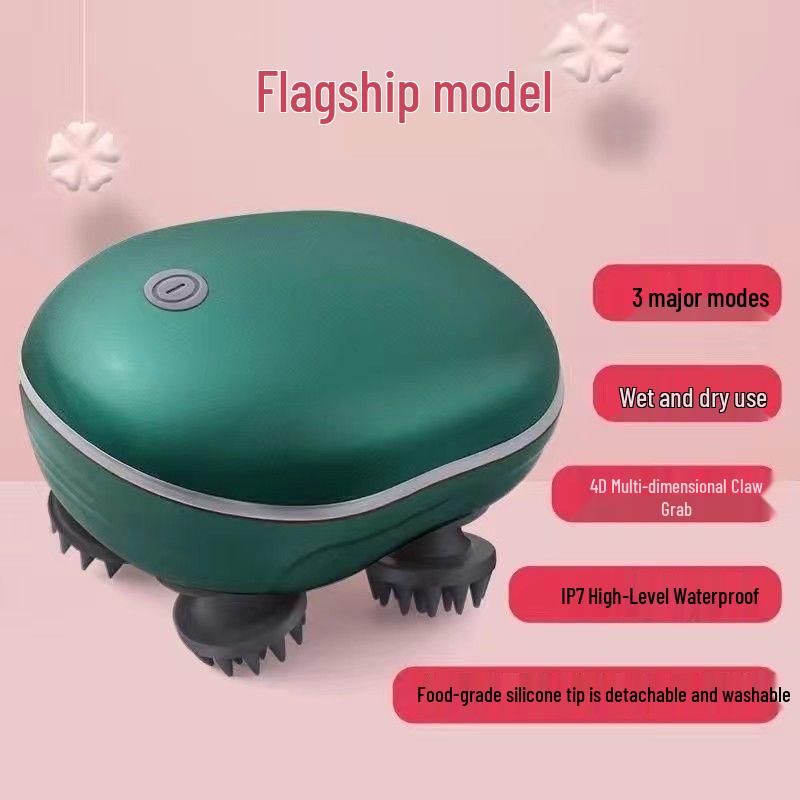 Electric Waterproof Head Massager with Red Light Therapy for Scalp Relaxation зелений
Electric Waterproof Head Massager with Red Light Therapy for Scalp Relaxation зелений