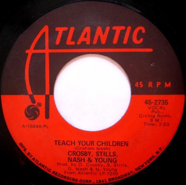 7inch Record CROSBY, STILLS, NASH & YOUNG - Teach Your Children / Carry On 452735 Atlantic 1970 US Rock Used
7inch Record CROSBY, STILLS, NASH & YOUNG - Teach Your Children / Carry On 452735 Atlantic 1970 US Rock Used