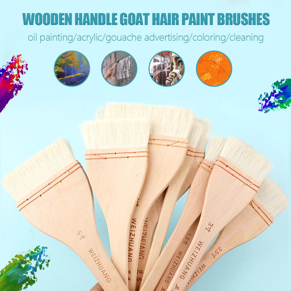 Wooden Handle Goat Hair Paint Brushes Smooth Sanding for Wall 10 Sizes Watercolor Acrylic Oil Painting Drawing Art Supplies
Wooden Handle Goat Hair Paint Brushes Smooth Sanding for Wall 10 Sizes Watercolor Acrylic Oil Painting Drawing Art Supplies
