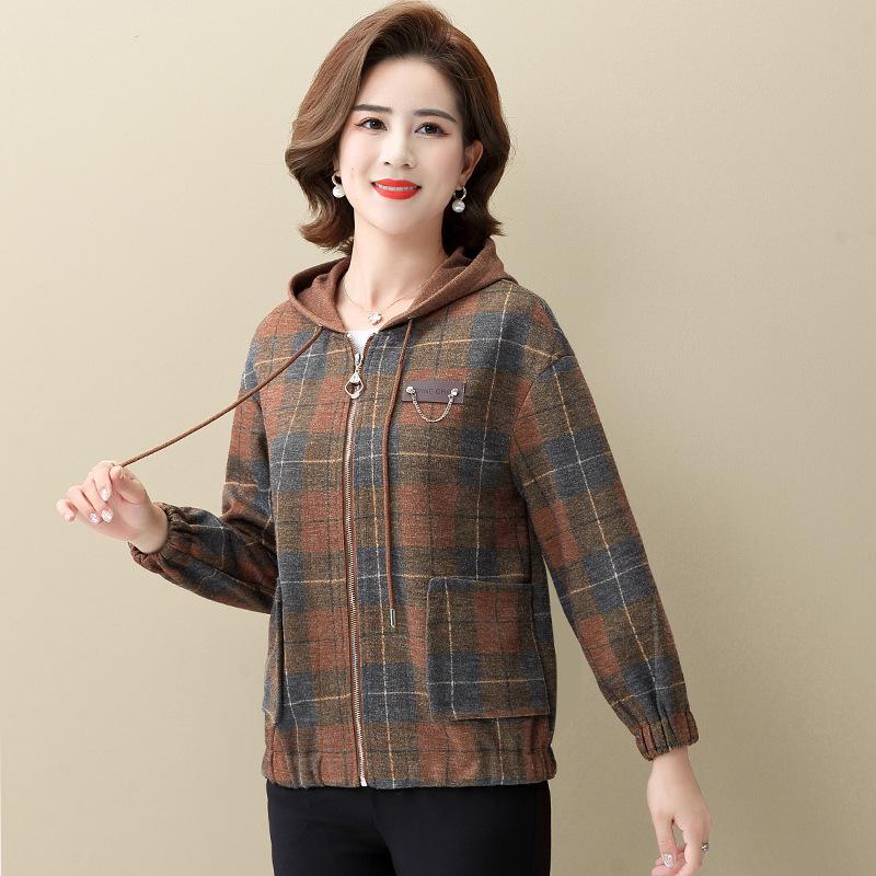 Women s Hooded Plaid Cardigan - Casual Loose Fit for Spring & Autumn 2026 4XL (for 150-165 jin)
Women s Hooded Plaid Cardigan - Casual Loose Fit for Spring & Autumn 2026 4XL (for 150-165 jin)