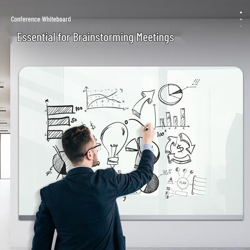 Deli Wall-Mounted Magnetic Tempered Glass Whiteboard
Deli Wall-Mounted Magnetic Tempered Glass Whiteboard