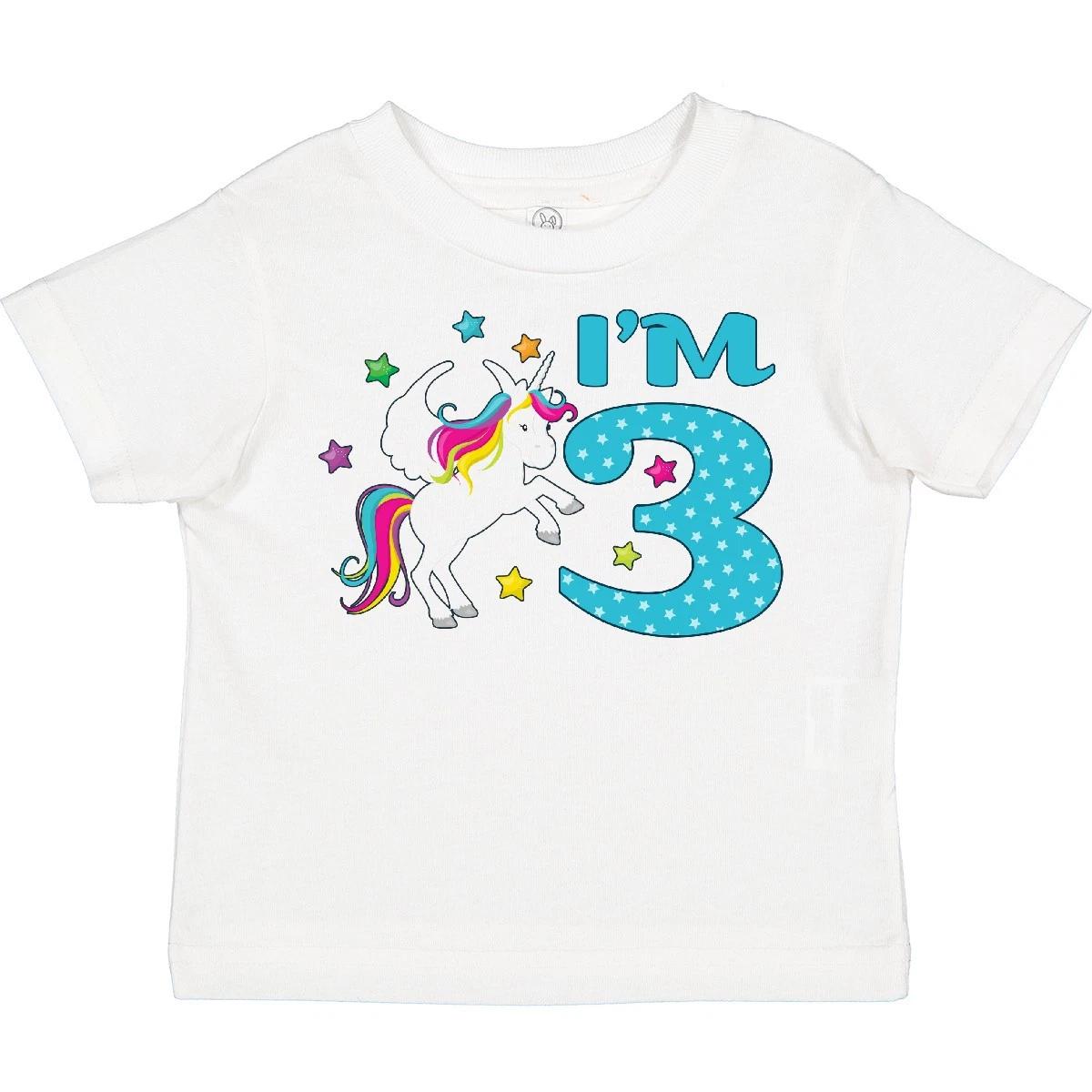 Inktastic I m Three - Unicorn, 3rd Birthday Toddler kids boys T-Shirt Birthdays Third Old 110
Inktastic I m Three - Unicorn, 3rd Birthday Toddler kids boys T-Shirt Birthdays Third Old 110