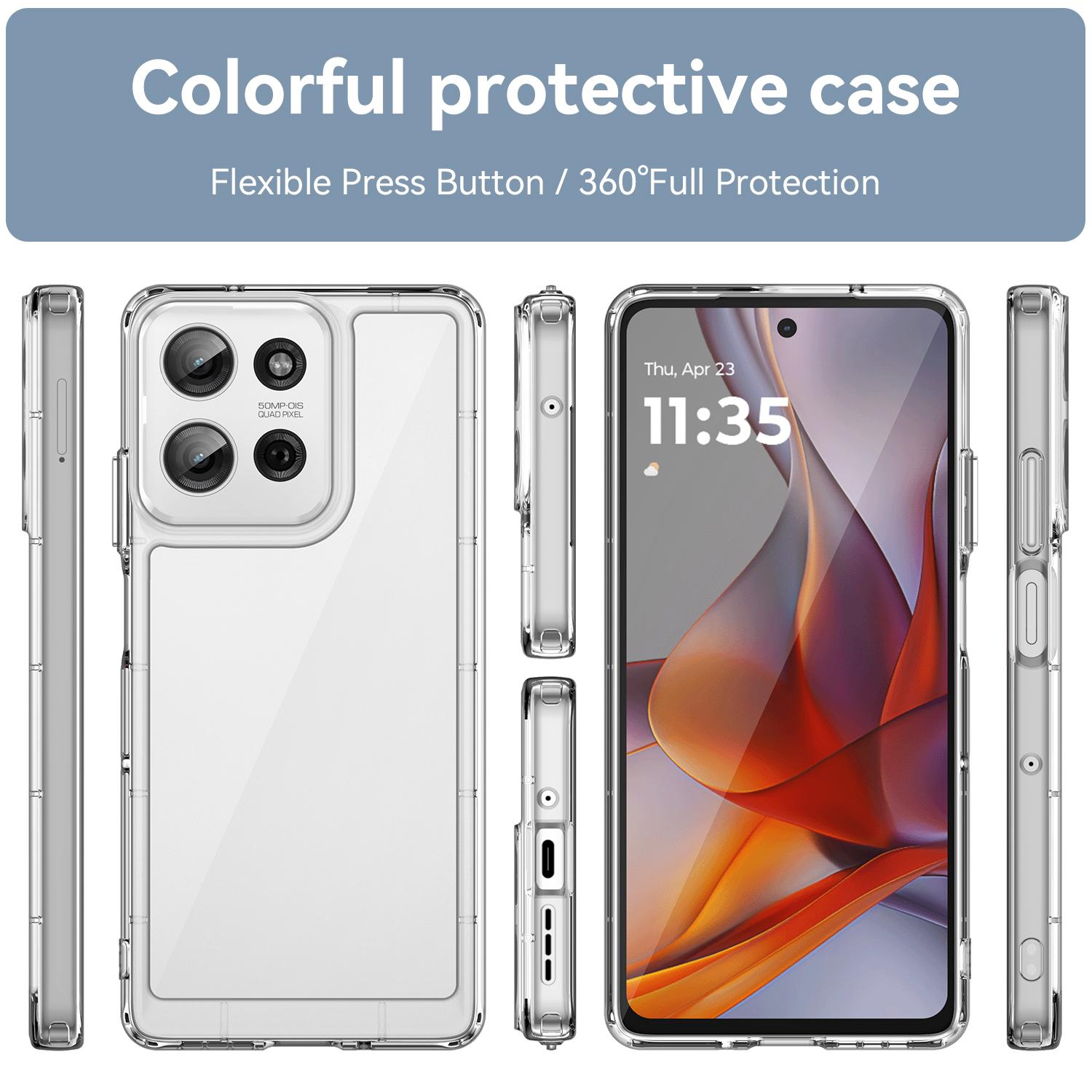 For Motorola Moto G75 5G Clear Case WANLONFENG FM Series TPU Phone Back Cover (Big Lens Hole) Blue
For Motorola Moto G75 5G Clear Case WANLONFENG FM Series TPU Phone Back Cover (Big Lens Hole) Blue