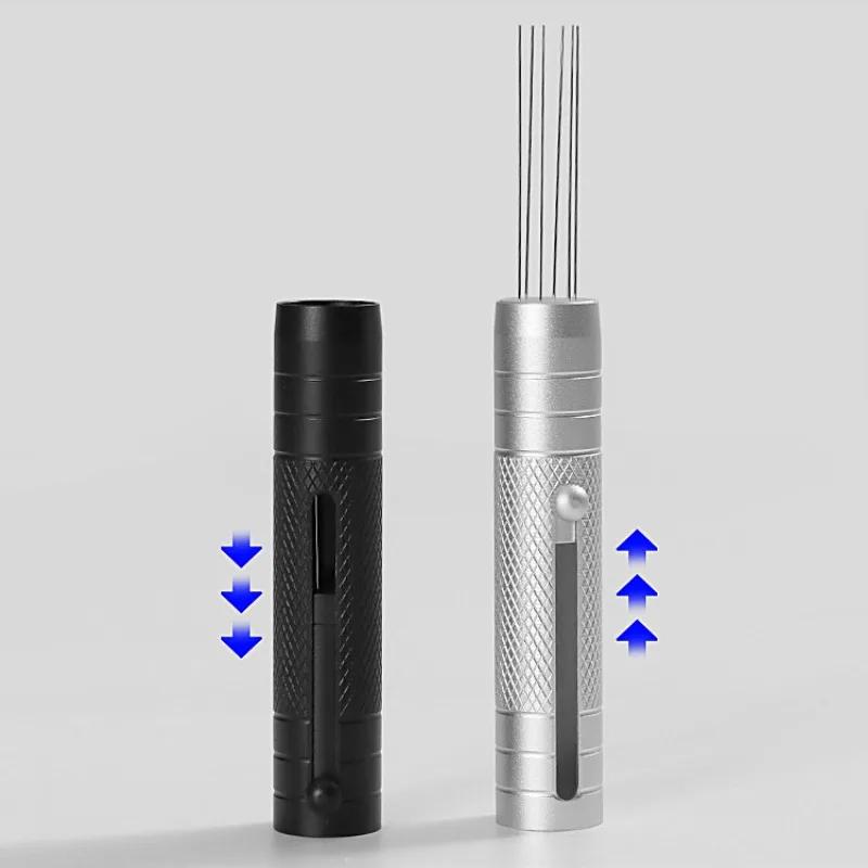 Telescopic Coffee Tamper Needle Stainless Steel Powder Spreader Magnetic Powder Suction Needle Cloth Powder Coffee Tool чорний
Telescopic Coffee Tamper Needle Stainless Steel Powder Spreader Magnetic Powder Suction Needle Cloth Powder Coffee Tool чорний