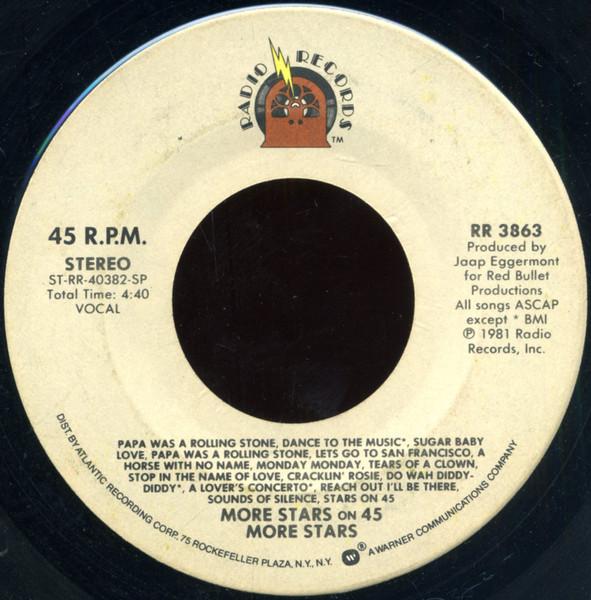 7-дюймовая пластинка STARS ON 45 More Stars On 45 RR3863 Radio Records 1981 США Рок Б/у
7-дюймовая пластинка STARS ON 45 More Stars On 45 RR3863 Radio Records 1981 США Рок Б/у