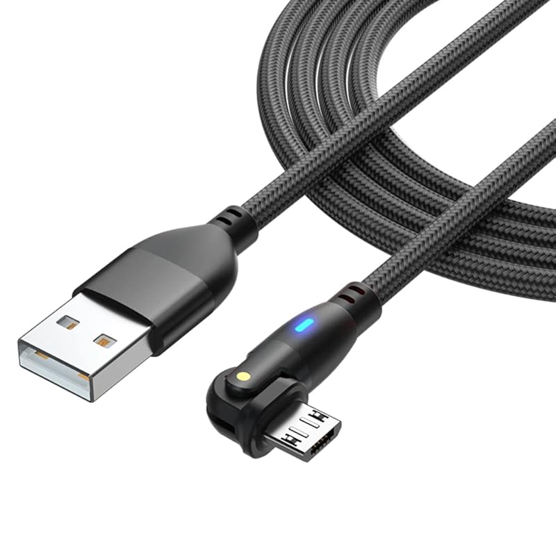 YFFSFDC Micro USB кабель Г-образный поворот на 180 градусов быстрая зарядка высокоскоростная передача данных micro Изготовлен из армированного TPE Тип A на micro b Micro
YFFSFDC Micro USB кабель Г-образный поворот на 180 градусов быстрая зарядка высокоскоростная передача данных micro Изготовлен из армированного TPE Тип A на micro b Micro