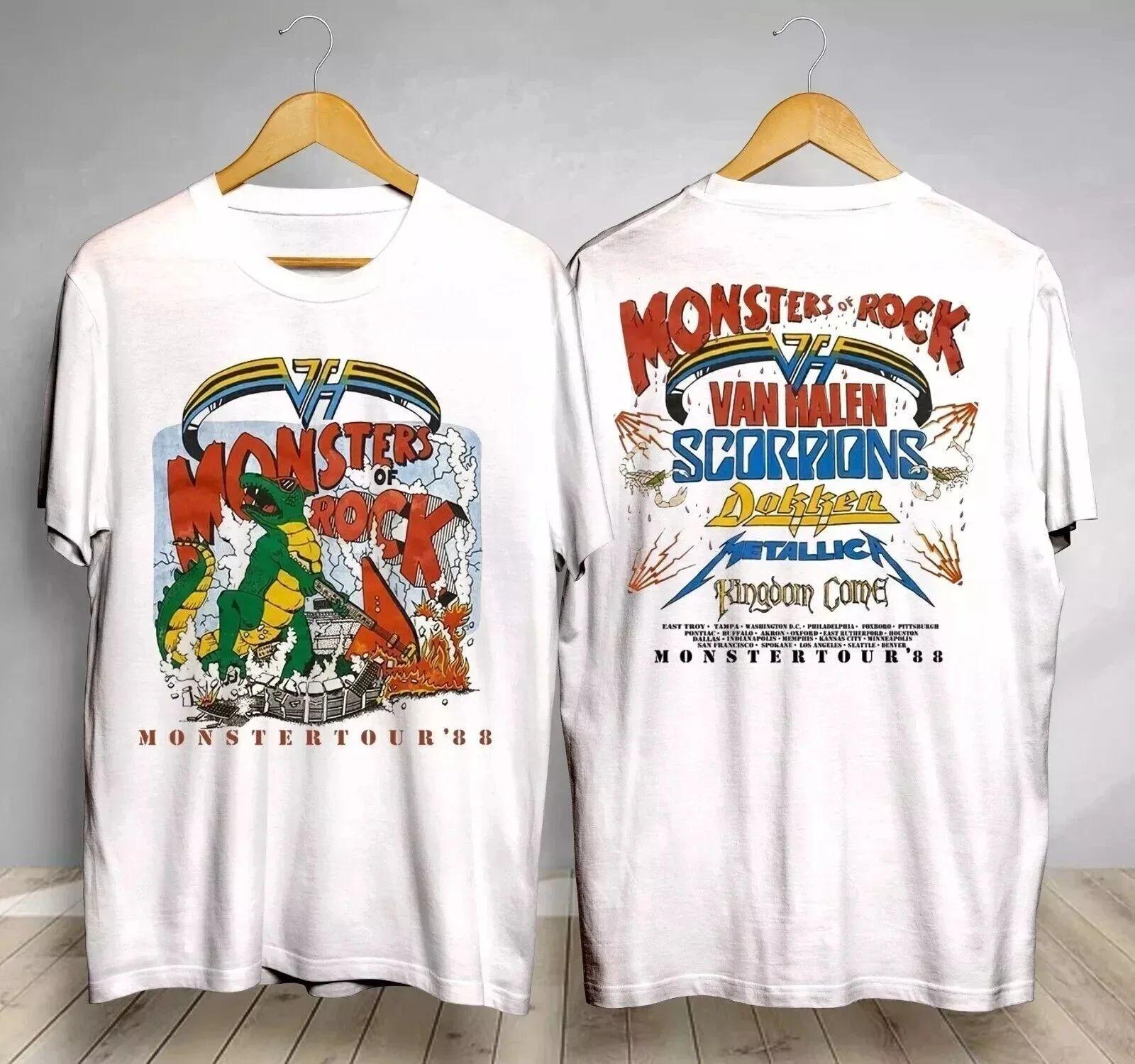 Винтажная футболка Monsters of Rock Tour 1988 Тур Хэлен Ван Подарок Фанатам Мужская Женская Футболка Черная Повседневная с Круглым Вырезом 4XL
Винтажная футболка Monsters of Rock Tour 1988 Тур Хэлен Ван Подарок Фанатам Мужская Женская Футболка Черная Повседневная с Круглым Вырезом 4XL