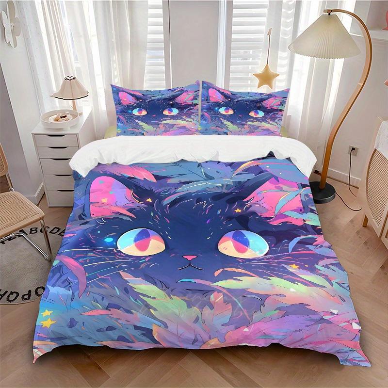 3pcs set Cat 1 Quilt Cover + 2 Pillowcases, All Seasons Bedroom Setting, Perfect for Home and Dorm Decor, Soft and Machine Washable a0822174 135x200cm
3pcs set Cat 1 Quilt Cover + 2 Pillowcases, All Seasons Bedroom Setting, Perfect for Home and Dorm Decor, Soft and Machine Washable a0822174 135x200cm
