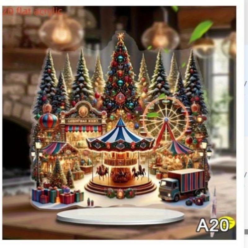 2D Плоскость Подходит для Подарков В 4 Сезона, Набор Полипропиленовых Статуэток Персонажей Снежной Деревни, Ретро Акриловое Рождественское Украшение для Стола, Украшение для Дома
2D Плоскость Подходит для Подарков В 4 Сезона, Набор Полипропиленовых Статуэток Персонажей Снежной Деревни, Ретро Акриловое Рождественское Украшение для Стола, Украшение для Дома