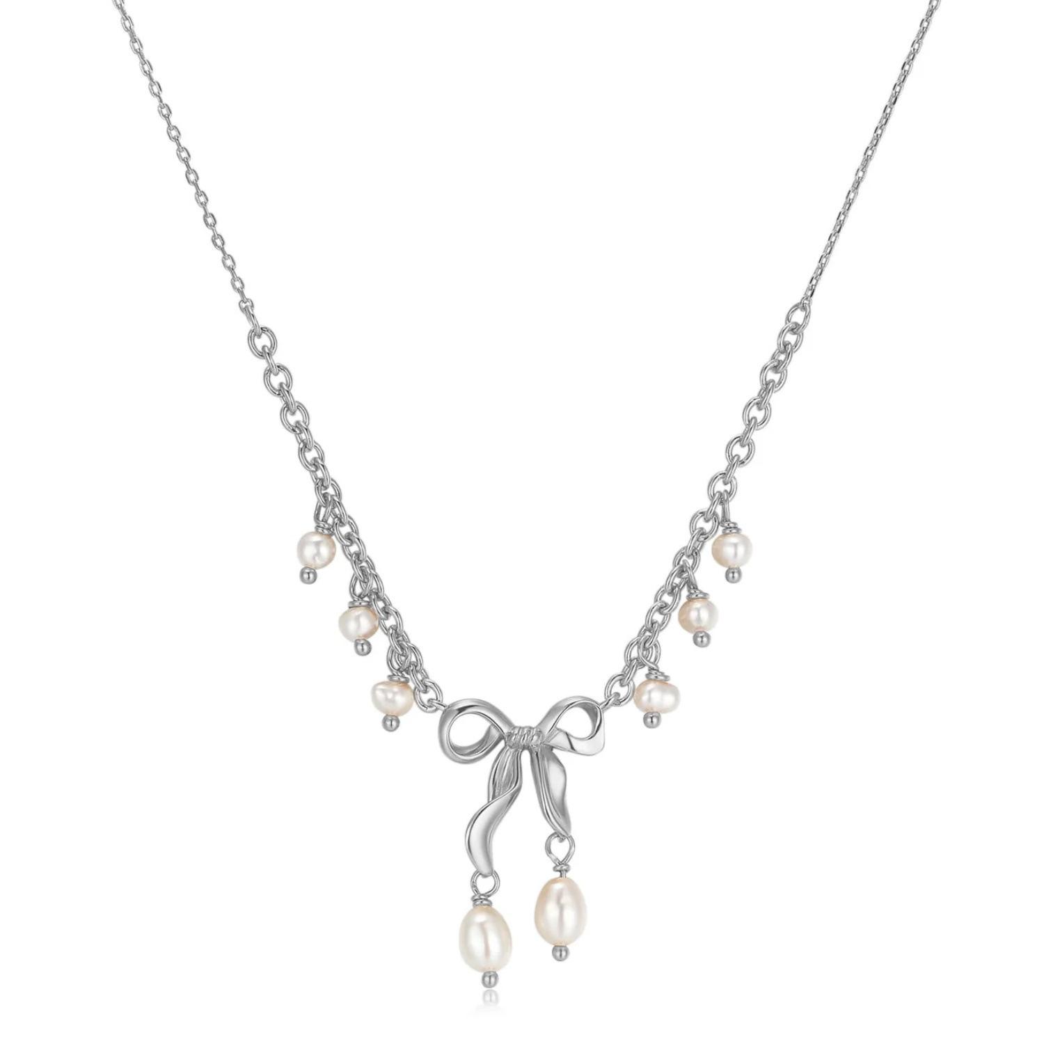 French Bow Necklace Female Fringed Pearl Light Luxury Design Romantic Dating Popular Items
French Bow Necklace Female Fringed Pearl Light Luxury Design Romantic Dating Popular Items