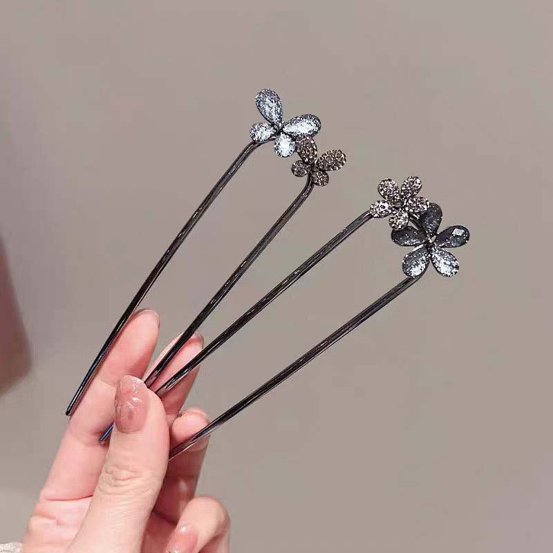 New Blue Crystal Double Flower Butterfly Hair Stick For Women Vintage Metal U-shaped Hairpin Hair Bun Hair Jewelry Accessories
New Blue Crystal Double Flower Butterfly Hair Stick For Women Vintage Metal U-shaped Hairpin Hair Bun Hair Jewelry Accessories