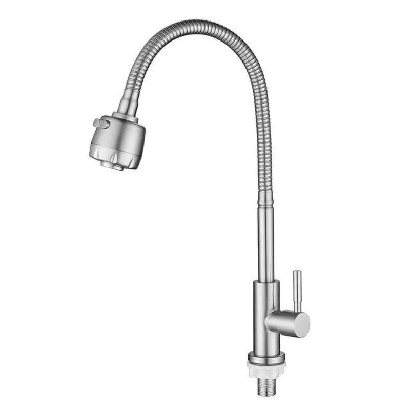 TLXT Single Cold Kitchen Faucet with Universal Swivel Spout
TLXT Single Cold Kitchen Faucet with Universal Swivel Spout