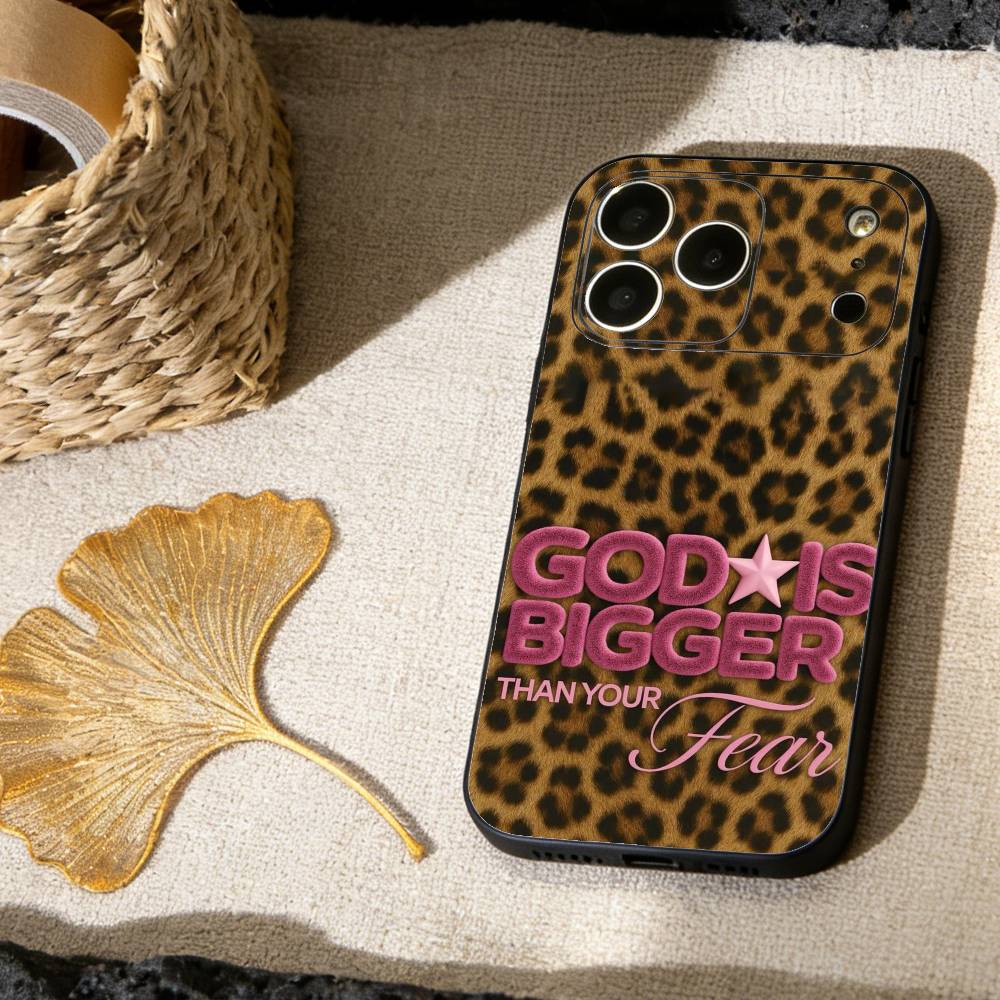 GOD IS BIGGER THAN YOUR FEAR Phone Case For iPhone 17, 16,15,14,13,12,11 X XR Plus,Others Soft Black Cover iPhone14Pro
GOD IS BIGGER THAN YOUR FEAR Phone Case For iPhone 17, 16,15,14,13,12,11 X XR Plus,Others Soft Black Cover iPhone14Pro