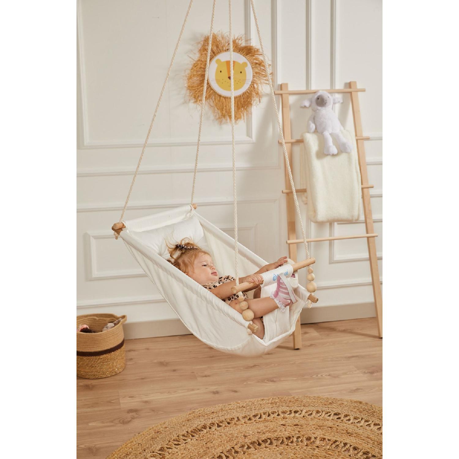 Dream Wooden Baby Hammock Swing - 100%cotton House Type Ceiling Switching (raw fabric)
Dream Wooden Baby Hammock Swing - 100%cotton House Type Ceiling Switching (raw fabric)