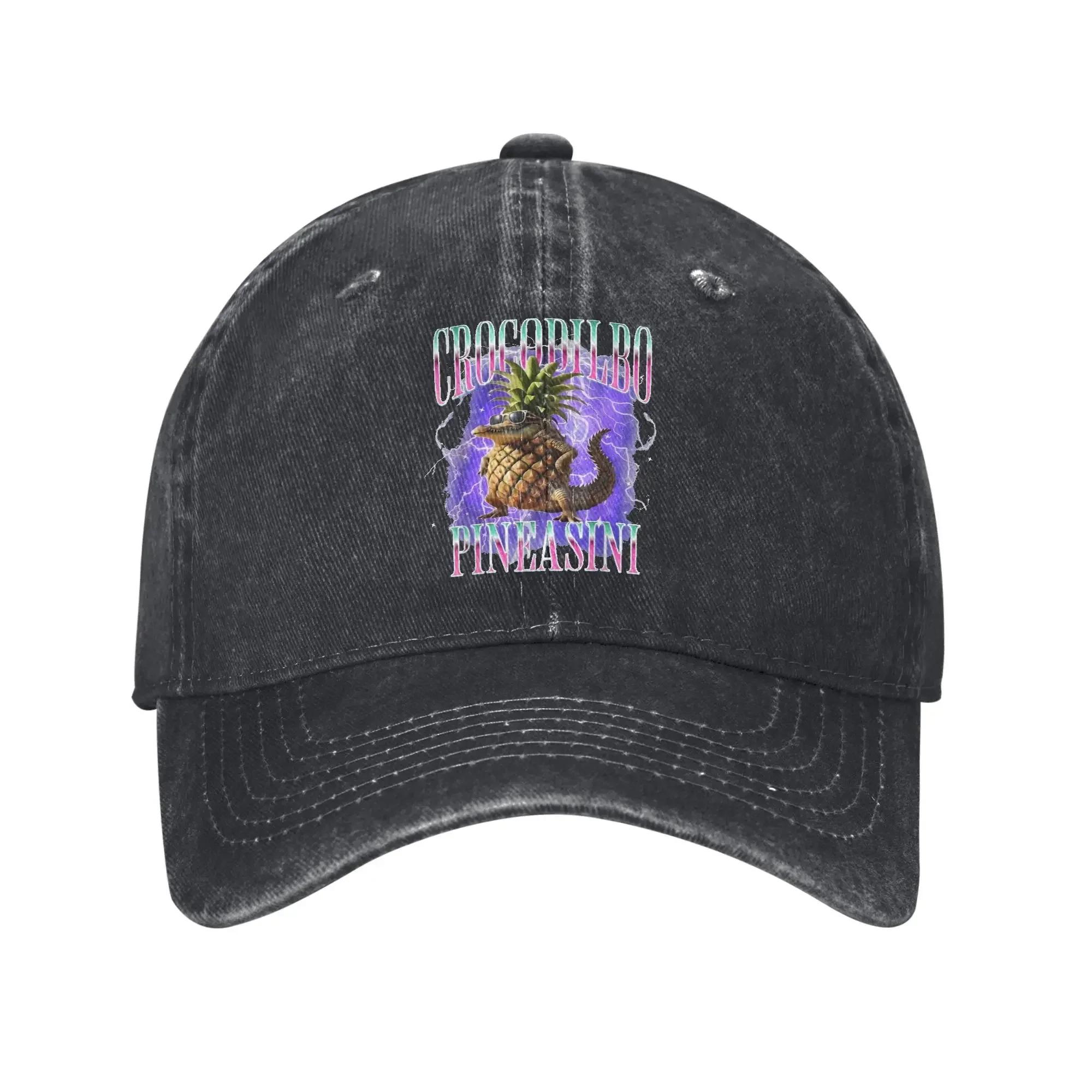 Crocodilbo Pineasini Italian Brainrot Meme Baseball Caps Fashion Distressed Denim Headwear for Men Women Golf Gift Hats Cap One Size
Crocodilbo Pineasini Italian Brainrot Meme Baseball Caps Fashion Distressed Denim Headwear for Men Women Golf Gift Hats Cap One Size