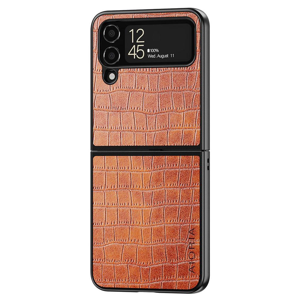 AIORIA For Samsung Galaxy Z Flip4 5G Crocodile Texture PU Leather+PC+TPU Phone Case Wear-resistant Protective Cover Brown
AIORIA For Samsung Galaxy Z Flip4 5G Crocodile Texture PU Leather+PC+TPU Phone Case Wear-resistant Protective Cover Brown