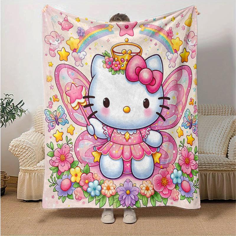 1pc Stars Rainbows Hello Kitty Blanket, Soft Warm Throw for Home Decor, Gift Idea for Family and Friend, Living Room, Travel, Camping, Car Blankets, B 130x150cm
1pc Stars Rainbows Hello Kitty Blanket, Soft Warm Throw for Home Decor, Gift Idea for Family and Friend, Living Room, Travel, Camping, Car Blankets, B 130x150cm