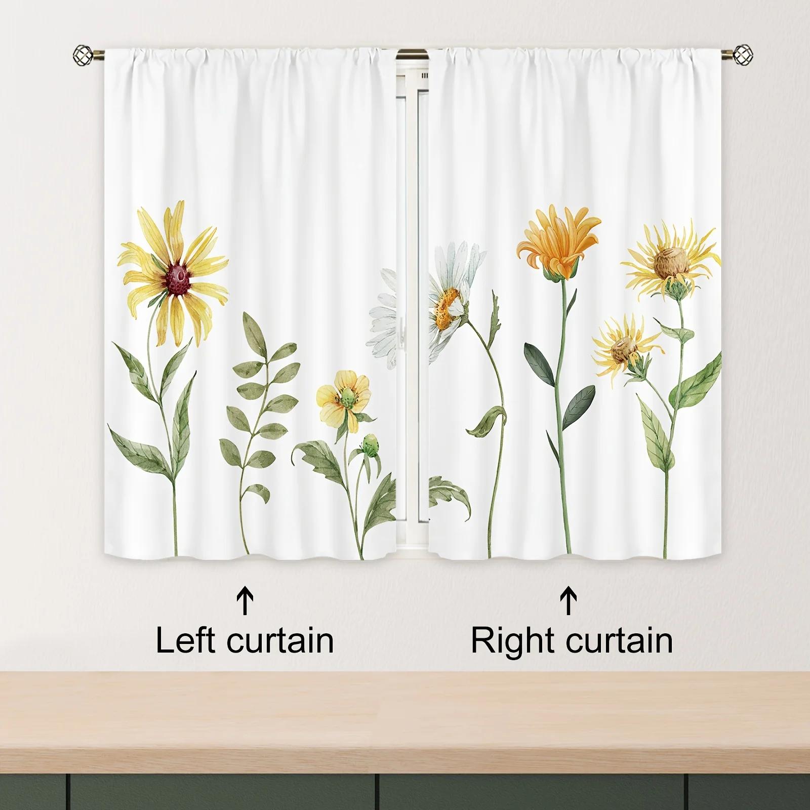 2 шт. занавеска для кухни с изображением полевых цветов, подсолнух, акварельный цветок для современной простой гостиной, спальни, офиса, кафе, домашнего декора 70x107cm(27.5x42inch
2 шт. занавеска для кухни с изображением полевых цветов, подсолнух, акварельный цветок для современной простой гостиной, спальни, офиса, кафе, домашнего декора 70x107cm(27.5x42inch