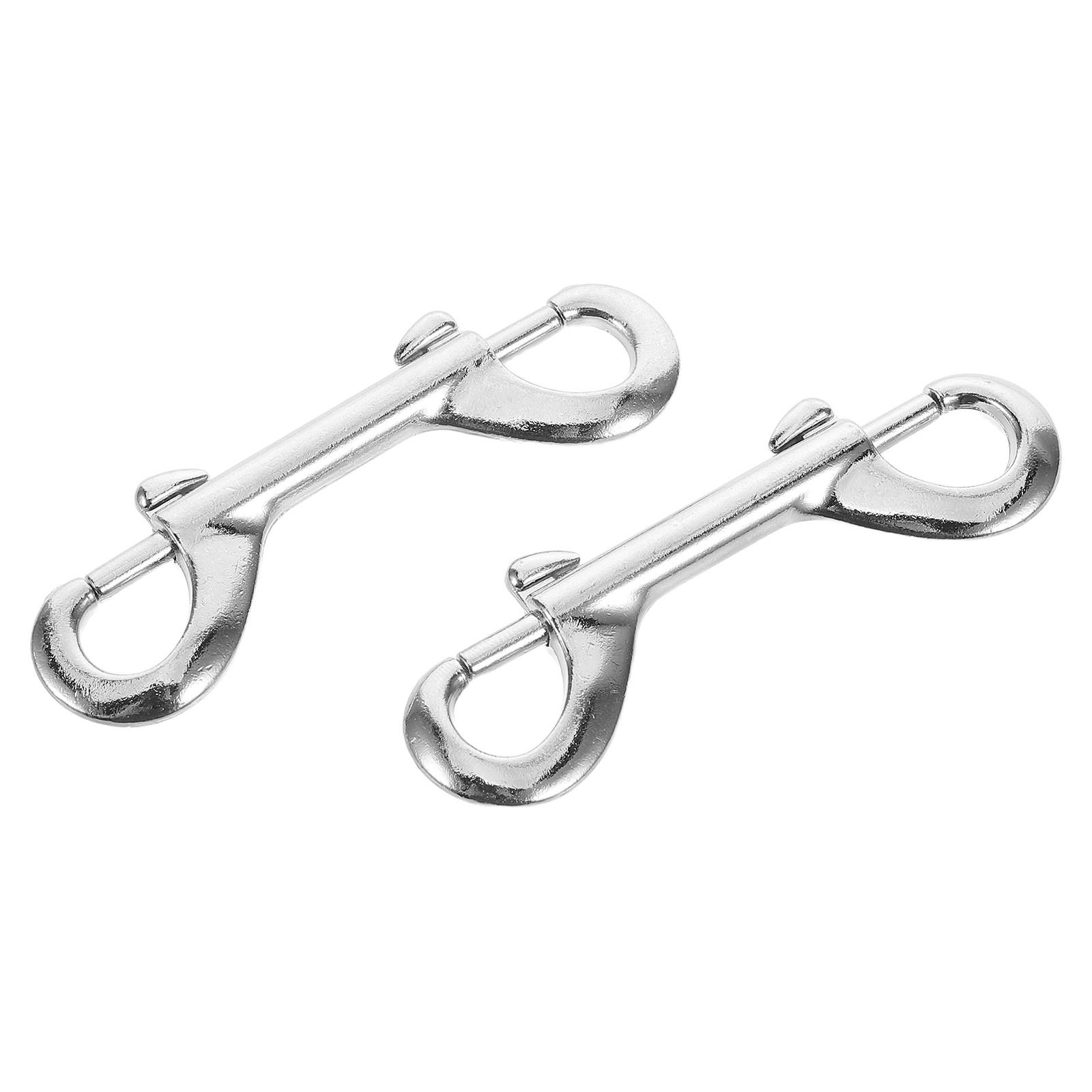 2Pcs Double Ended Hook Clasp Zinc Alloy Heavy Duty Quick Release Buckle for Dog Collar Leash Diving Gear Hammock Pet Fastener
2Pcs Double Ended Hook Clasp Zinc Alloy Heavy Duty Quick Release Buckle for Dog Collar Leash Diving Gear Hammock Pet Fastener