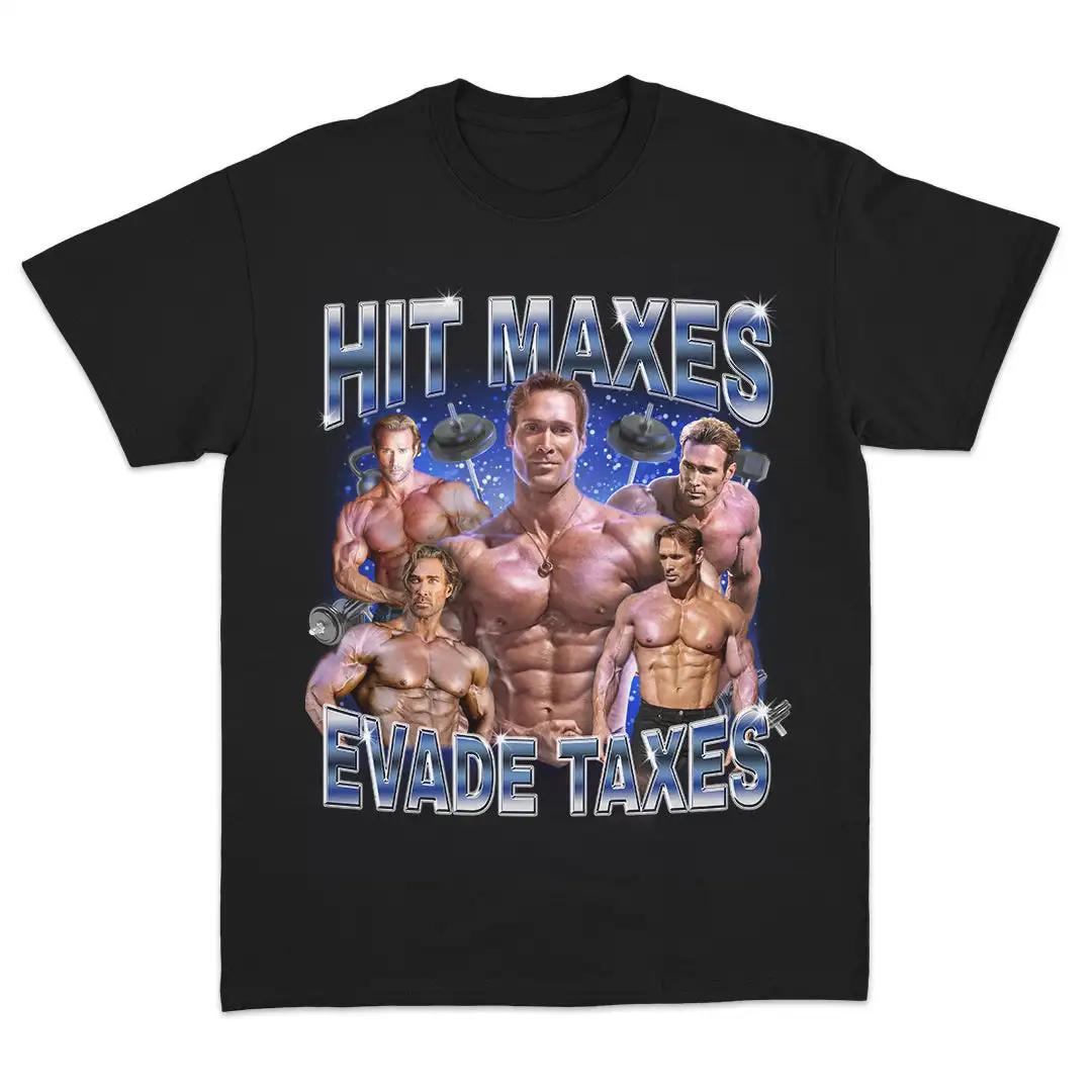 Hit Maxes Evade Taxes O hearn Edition Funny Gym Meme T Shirt Men Women Short Sleeve Cotton Tees High Quality Y2k Tops Streetwear 4XL
Hit Maxes Evade Taxes O hearn Edition Funny Gym Meme T Shirt Men Women Short Sleeve Cotton Tees High Quality Y2k Tops Streetwear 4XL