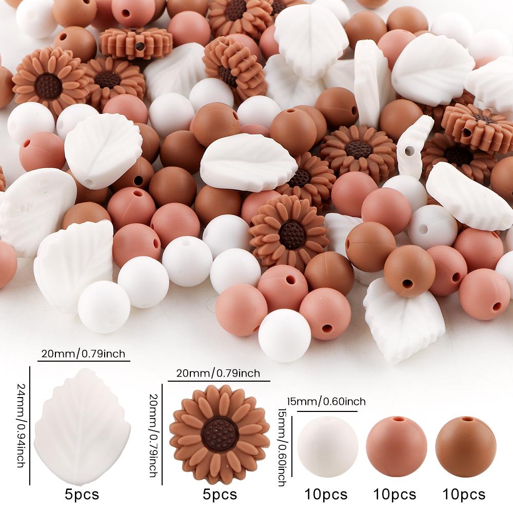 40Pcs/set Loose Silicone Beads Mixed For Bracelet Necklace Jewelry Handmade Accessories
40Pcs/set Loose Silicone Beads Mixed For Bracelet Necklace Jewelry Handmade Accessories