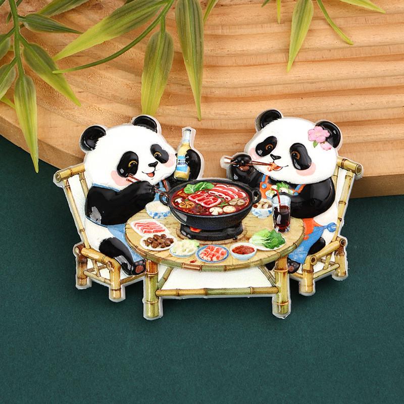 Sichuan Chongqing Chengdu Souvenir Panda & Hot Pot Refrigerator Magnets for Foreigners
Sichuan Chongqing Chengdu Souvenir Panda & Hot Pot Refrigerator Magnets for Foreigners