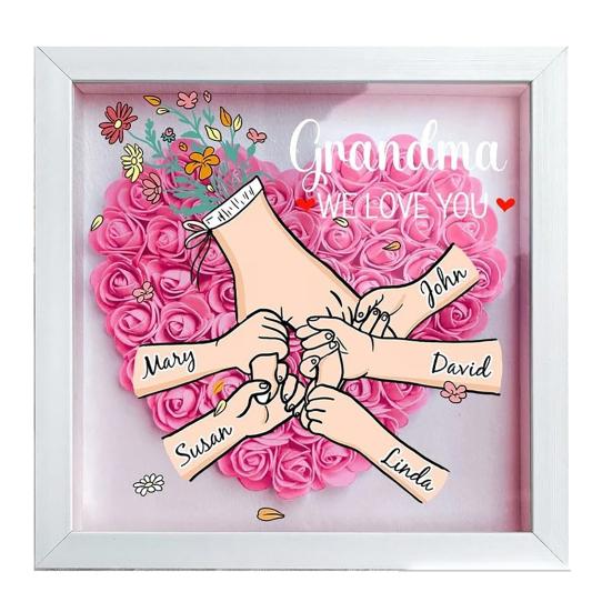 Personalized Mommy I Love You Custom Names Holding Flower Shadow Box Hands Frame Gifts for Mom S белый
Personalized Mommy I Love You Custom Names Holding Flower Shadow Box Hands Frame Gifts for Mom S белый