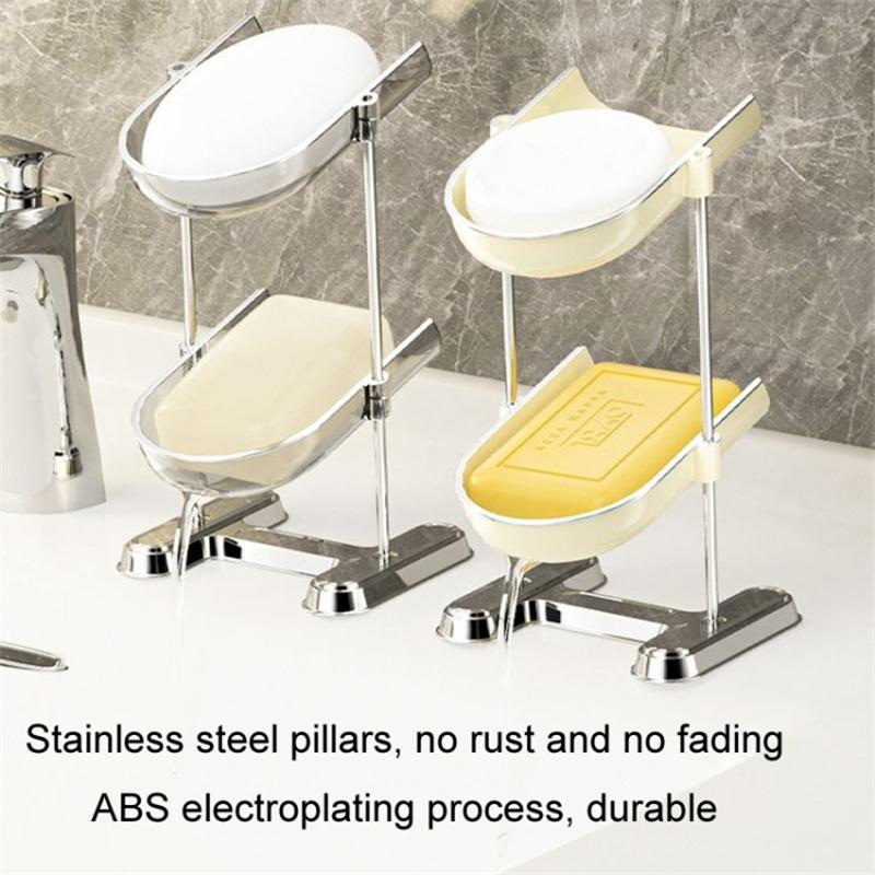 Three Layers Bathroom Stainless Steel Column Soap Holder Tray Draining Soap Dish Electroplating Storage Shelf Creamy White
Three Layers Bathroom Stainless Steel Column Soap Holder Tray Draining Soap Dish Electroplating Storage Shelf Creamy White