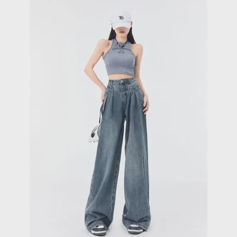 Women s Retro High Waist Straight-Leg Jeans: Narrow Wide-Leg Style for Spring, Summer, and Autumn S синий
Women s Retro High Waist Straight-Leg Jeans: Narrow Wide-Leg Style for Spring, Summer, and Autumn S синий