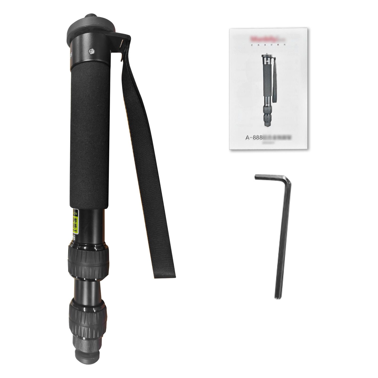 61-дюймовый монопод для камеры 7 секций высоты Портативный дорожный штатив для видеосъемки с ремешком на запястье
61-дюймовый монопод для камеры 7 секций высоты Портативный дорожный штатив для видеосъемки с ремешком на запястье