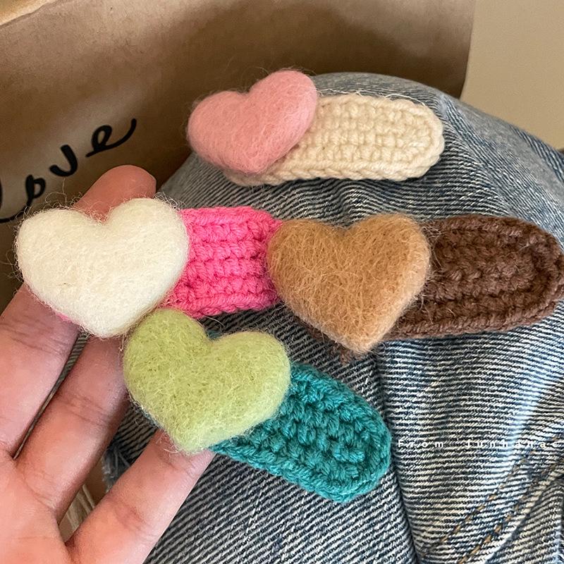 Heart Pink Wool Felt Hair Clip for Kids - Cute Woolen Side Clip Accessory 
Heart Pink Wool Felt Hair Clip for Kids - Cute Woolen Side Clip Accessory