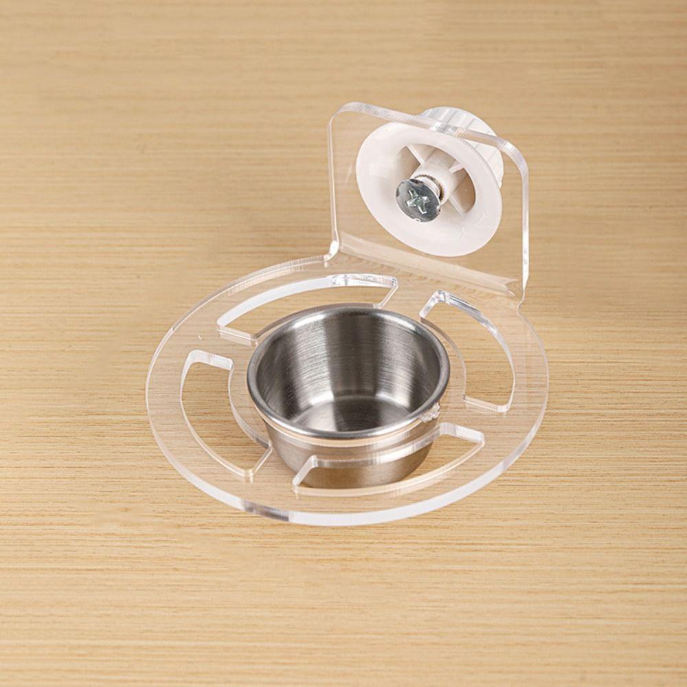 Акриловая подвесная кормушка Съемная прозрачная кормушка Инструмент для кормления птиц Style 1