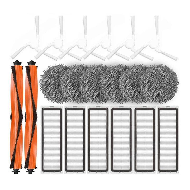 Retail Replacement Parts Kit For Xiaomi For Mijia Self-Cleaning Robot Vacuum Mop Pro STYTJ06ZHM- Main Side Brush Hepa Filter Mop
Retail Replacement Parts Kit For Xiaomi For Mijia Self-Cleaning Robot Vacuum Mop Pro STYTJ06ZHM- Main Side Brush Hepa Filter Mop