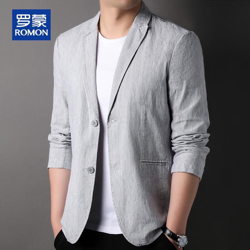 ROMON Men s Casual Linen Blend Suit Jacket L
ROMON Men s Casual Linen Blend Suit Jacket L