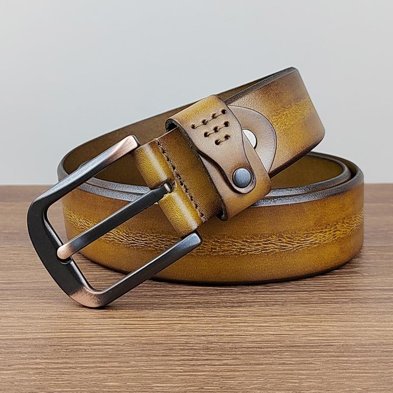Belt Men S Leather Handmade Casual Retro First Layer Cowhide Belt Youth Pure Cowhide Young People Trend Belt 125cm темно-коричневого кольору
Belt Men S Leather Handmade Casual Retro First Layer Cowhide Belt Youth Pure Cowhide Young People Trend Belt 125cm темно-коричневого кольору