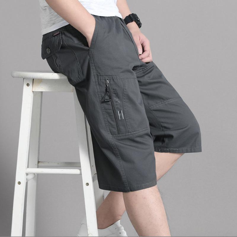 Casual Cargo Shorts with Zipper Pockets and Elastic Waist for Outdoor Activities 6XL темно-сірий колір
Casual Cargo Shorts with Zipper Pockets and Elastic Waist for Outdoor Activities 6XL темно-сірий колір