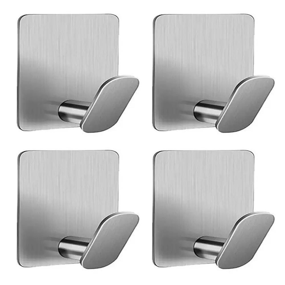 4 ШТ Гачки для халата з нержавіючої сталі 304 Самоклеючий тримач для рушників Міцні настінні гачки з великою вантажопідйомністю Дім Square-Silver
4 ШТ Гачки для халата з нержавіючої сталі 304 Самоклеючий тримач для рушників Міцні настінні гачки з великою вантажопідйомністю Дім Square-Silver