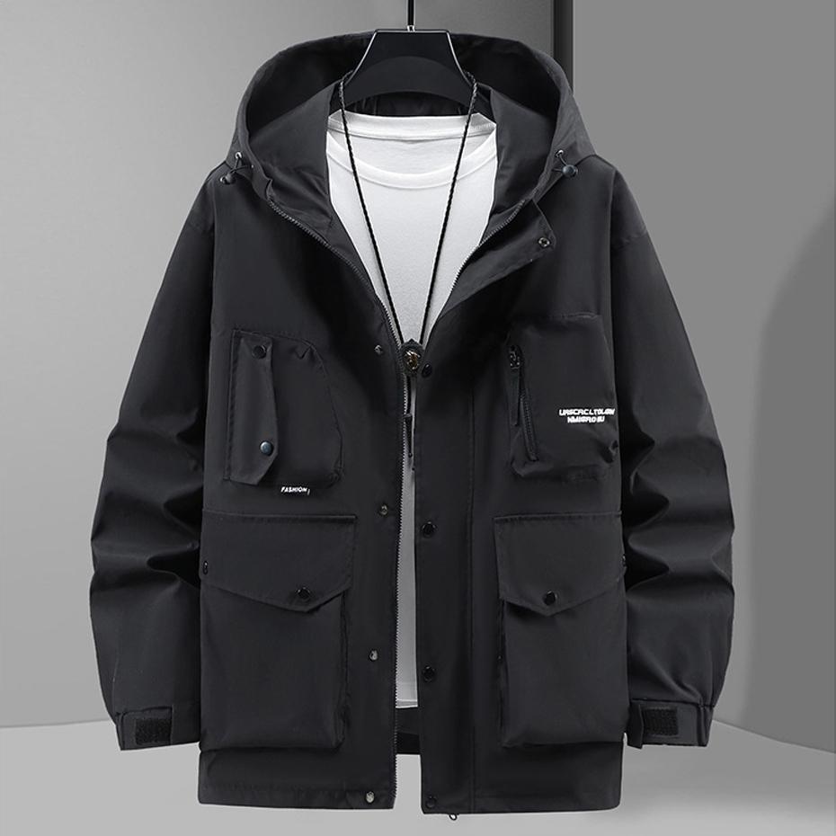 Водонепроницаемая ветровка-карго, мужская куртка с капюшоном, большие размеры, модные повседневные однотонные куртки, пальто большого размера для мужчин 8XL
Водонепроницаемая ветровка-карго, мужская куртка с капюшоном, большие размеры, модные повседневные однотонные куртки, пальто большого размера для мужчин 8XL