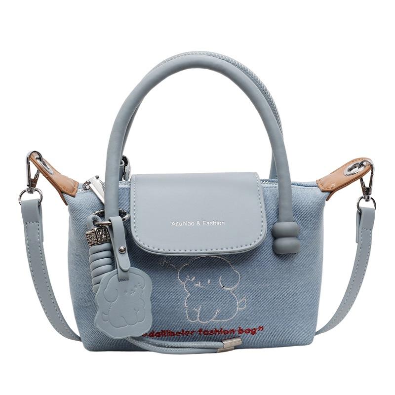 Strict Selection of Simple Casual Handbags, Summer Cartoon Embroidery Dog Dumpling Bags, Versatile Crossbody Bags, Trendy With pendant синій
Strict Selection of Simple Casual Handbags, Summer Cartoon Embroidery Dog Dumpling Bags, Versatile Crossbody Bags, Trendy With pendant синій