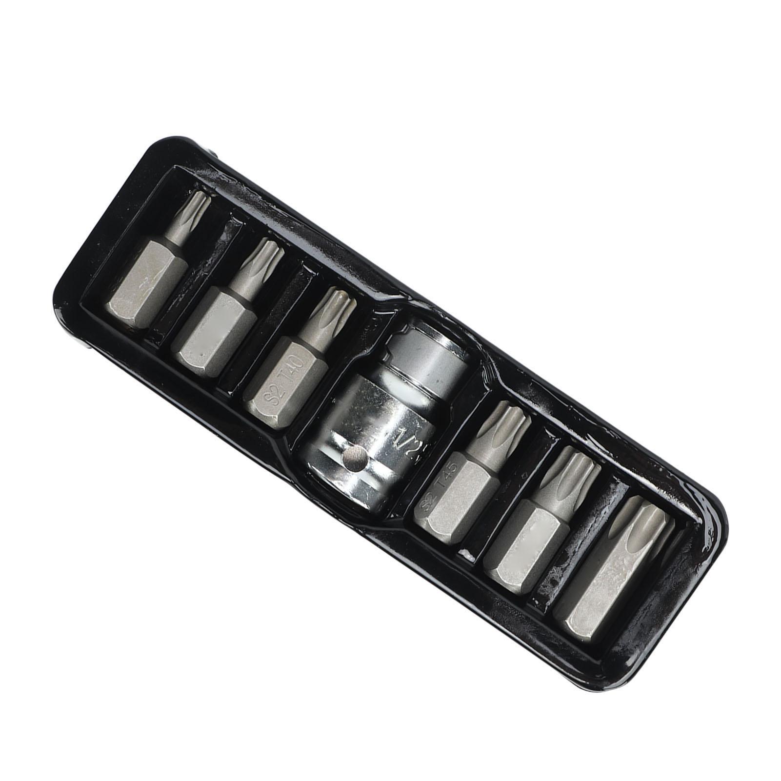 7PCS Wrench YT‑0410 Steel Drive Sockets Wrench Bits Set 12.7mm 9.5mm Drive Bit Holders
7PCS Wrench YT‑0410 Steel Drive Sockets Wrench Bits Set 12.7mm 9.5mm Drive Bit Holders