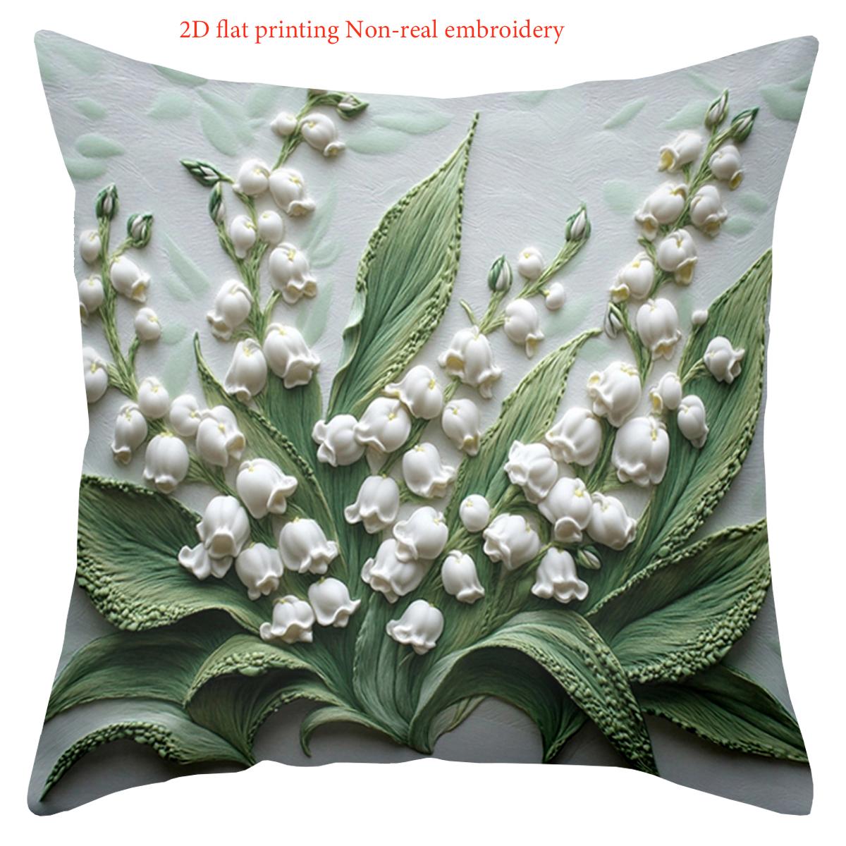 2D Плоская печать Ландыш Имитация вышивки Наволочка из полиэстера Декоративная наволочка для дивана 16x16Inch
2D Плоская печать Ландыш Имитация вышивки Наволочка из полиэстера Декоративная наволочка для дивана 16x16Inch