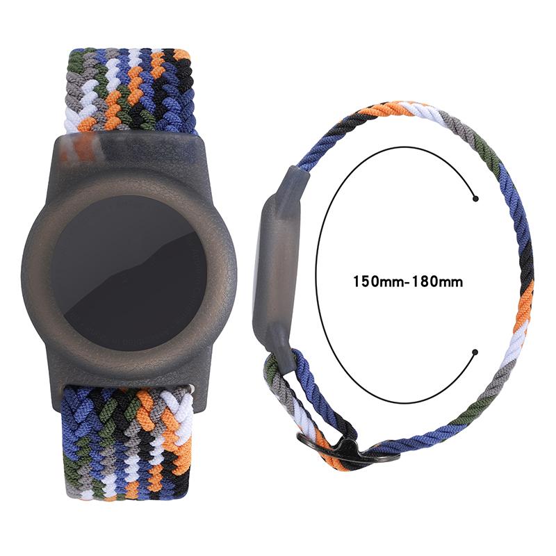 For Apple AirTag Nylon Bracelet Watch Band with TPU Anti-Loss Locator Case Holder,with Front Back Film Set Blue/White
For Apple AirTag Nylon Bracelet Watch Band with TPU Anti-Loss Locator Case Holder,with Front Back Film Set Blue/White