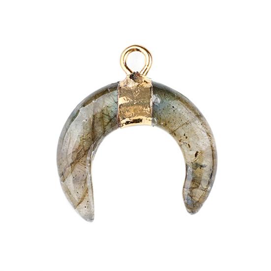 DIY Pendant Gold-Plated Edging Crescent Horn Design Natural Imitation Crystals Jade Necklace Bracelet Earrings Charm DIY Jewelry Making Accessories J
DIY Pendant Gold-Plated Edging Crescent Horn Design Natural Imitation Crystals Jade Necklace Bracelet Earrings Charm DIY Jewelry Making Accessories J