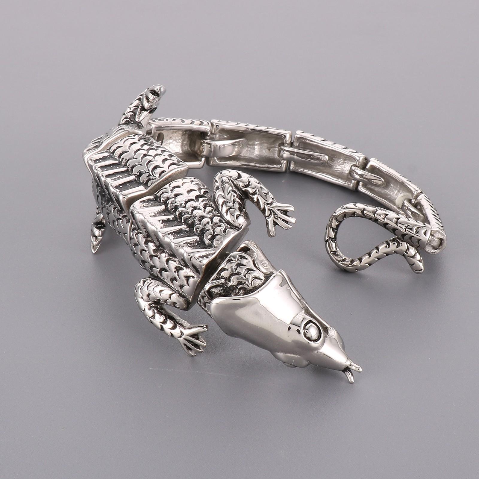 Special Centipede Chunky Bracelet Men s Stainless Steel 3D Animal Bangle Personalized Crocodile Bone Jewelry Wholesale
Special Centipede Chunky Bracelet Men s Stainless Steel 3D Animal Bangle Personalized Crocodile Bone Jewelry Wholesale