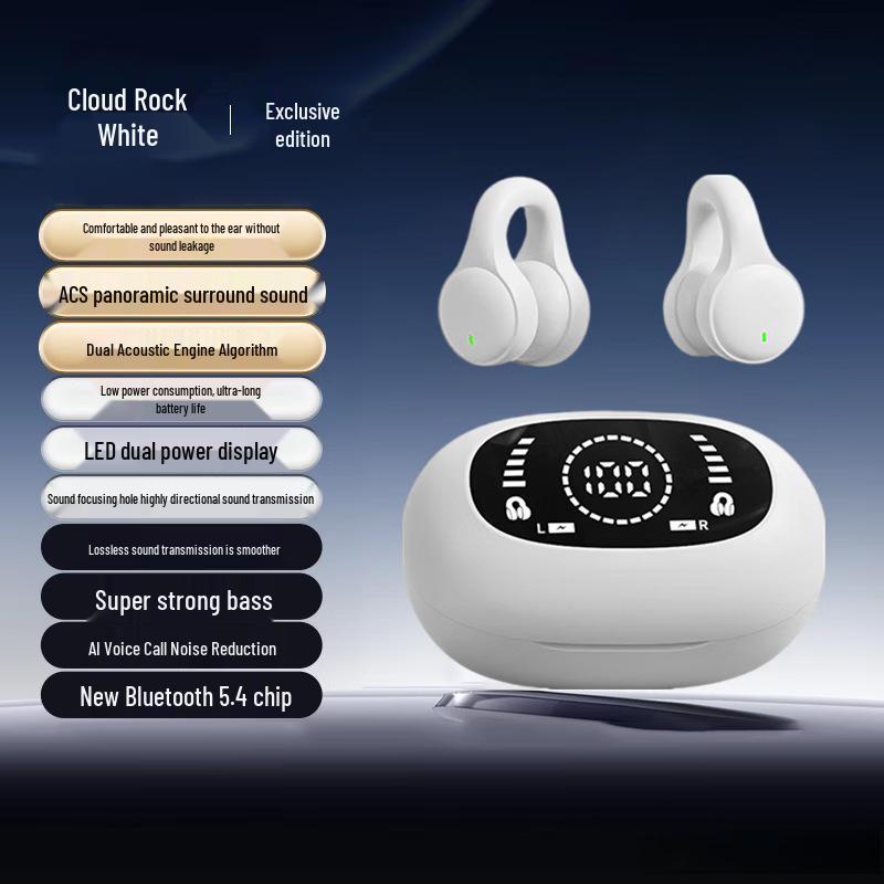 X51 Wireless Clip-On Bluetooth Earbuds: Sleek Design, Superior Sound, Long Battery, Noise-Cancelling
X51 Wireless Clip-On Bluetooth Earbuds: Sleek Design, Superior Sound, Long Battery, Noise-Cancelling