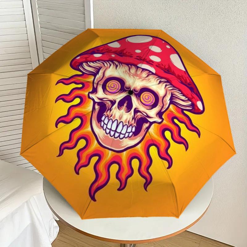 1pc Mushroom Skull Automatic Folding Umbrella - Compact 8-Rib Design,Perfect Gift for Friends & Family y250926088
1pc Mushroom Skull Automatic Folding Umbrella - Compact 8-Rib Design,Perfect Gift for Friends & Family y250926088