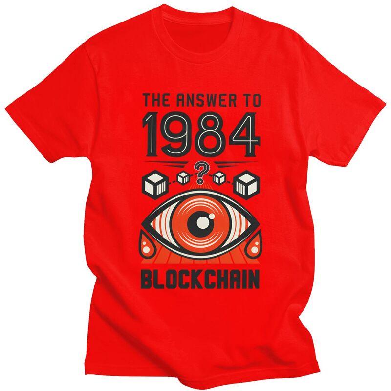 1984 George Orwell Big Brother Blockchain Tshirt for Men Short Sleeves Casual Tee Shirt Streetwear Loose Fit Pure Cotton Tee Top S
1984 George Orwell Big Brother Blockchain Tshirt for Men Short Sleeves Casual Tee Shirt Streetwear Loose Fit Pure Cotton Tee Top S