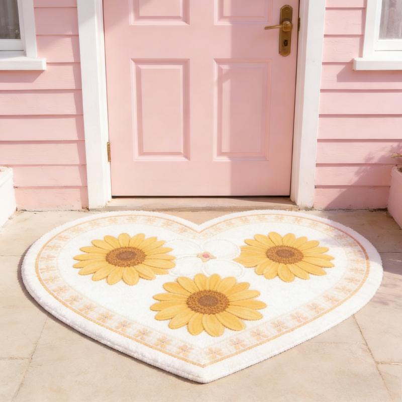 Girly Style Carpets for Living Room Flowers Bedroom Decor Carpet Fluffy Soft Heart Shape Bedside Rug Home Thick Plush Floor Mat 80x80CM
Girly Style Carpets for Living Room Flowers Bedroom Decor Carpet Fluffy Soft Heart Shape Bedside Rug Home Thick Plush Floor Mat 80x80CM