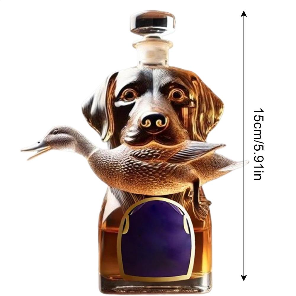 Bourbon Decanter Glass Bottle Hound Whiskey Decanter Airtight Alcohol Holder Container Dog Statue Home Decor for Brandy Bourbon
Bourbon Decanter Glass Bottle Hound Whiskey Decanter Airtight Alcohol Holder Container Dog Statue Home Decor for Brandy Bourbon